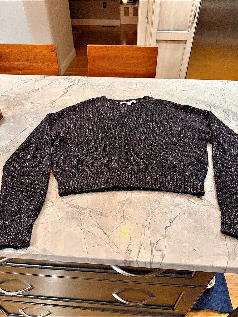 Veronica Beard Melinda Sweater Black Medium